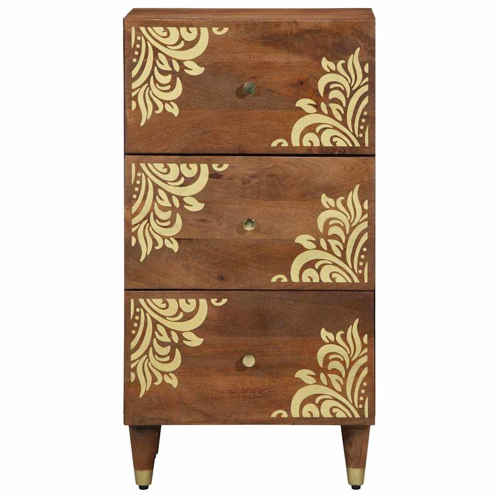 Sideboard with Drawer Brown 40 x 33.5 x 75 cm Solid Mango wood