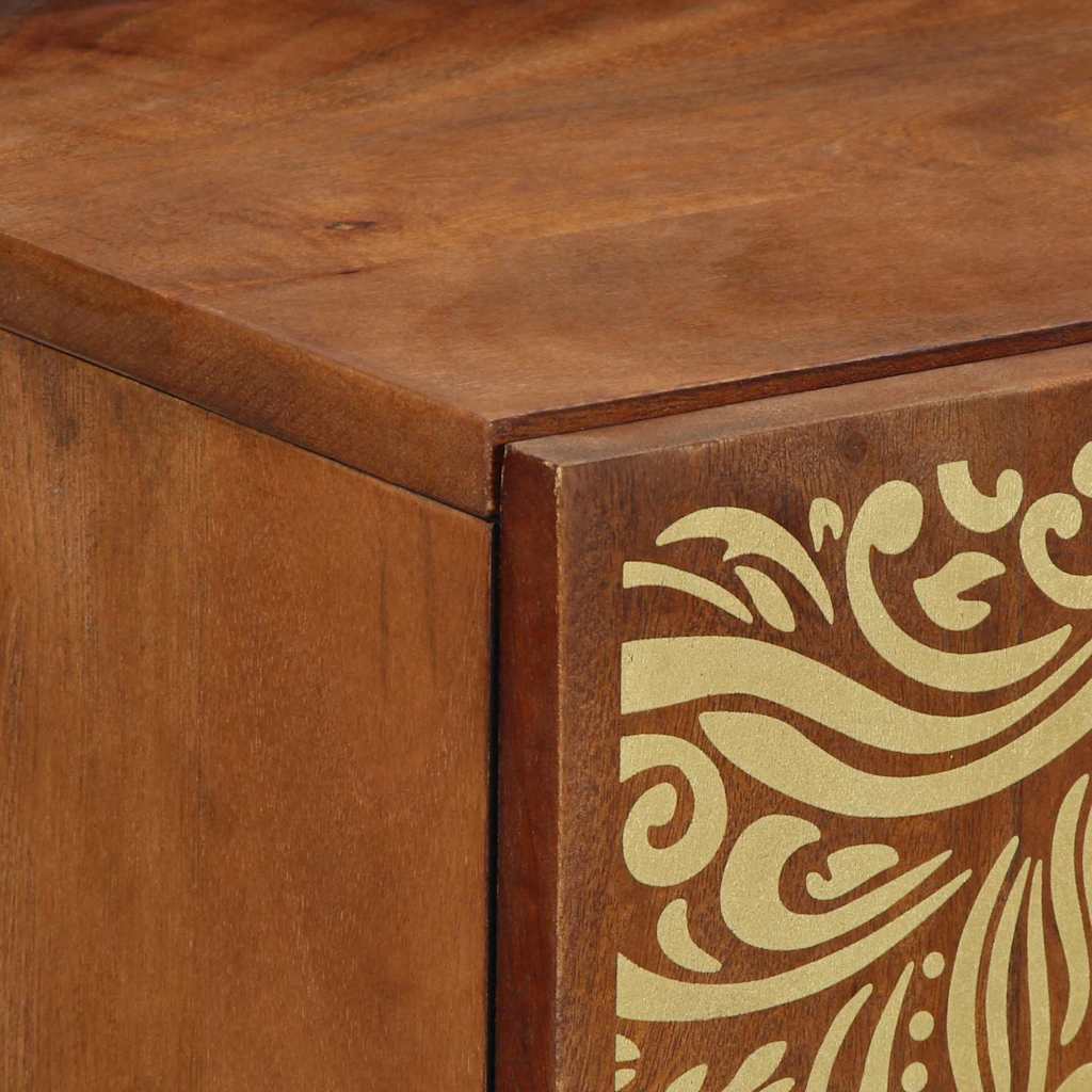 Sideboard with Shelf Brown 40 x 33.5 x 75 cm Solid Mango wood