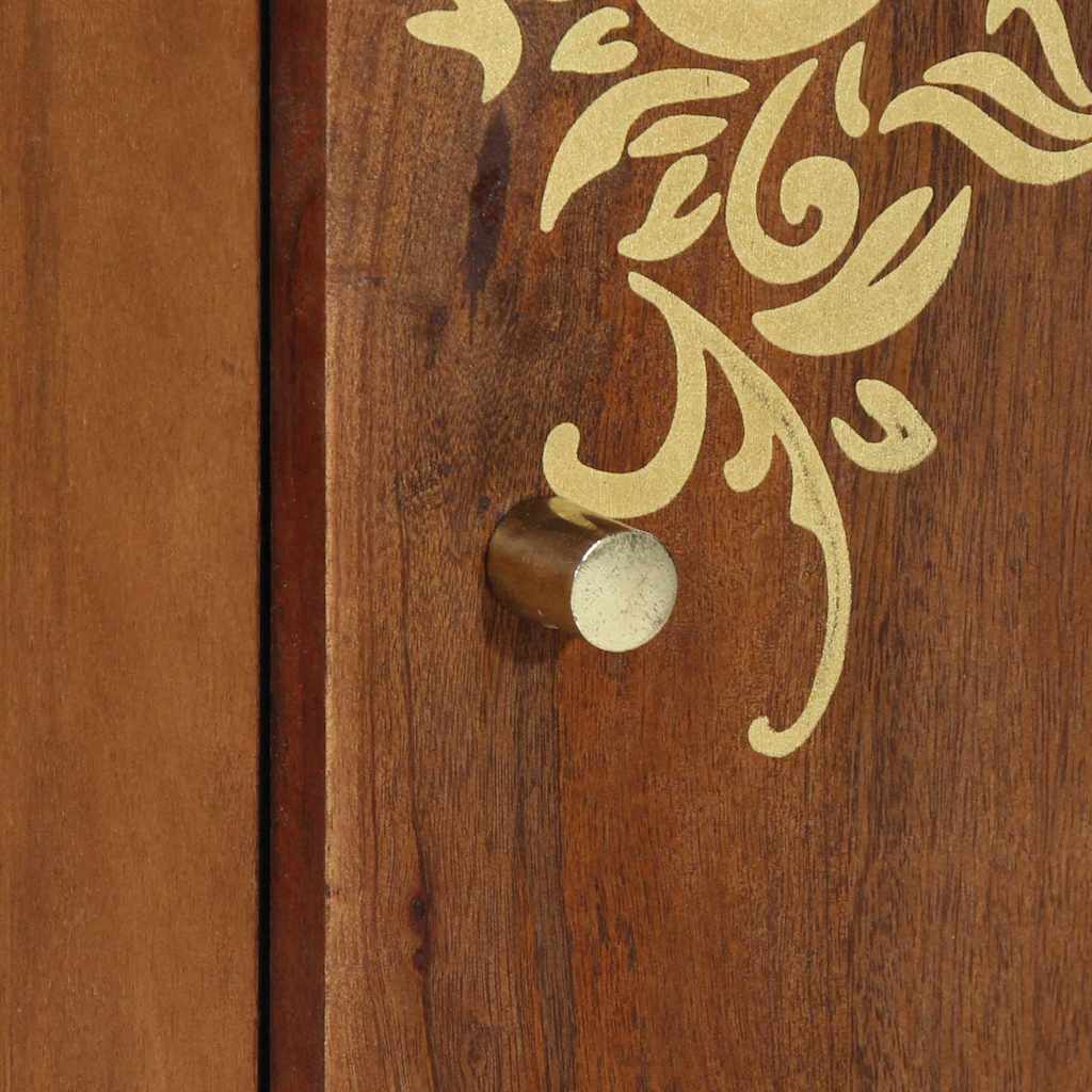 Sideboard with Shelf Brown 40 x 33.5 x 75 cm Solid Mango wood