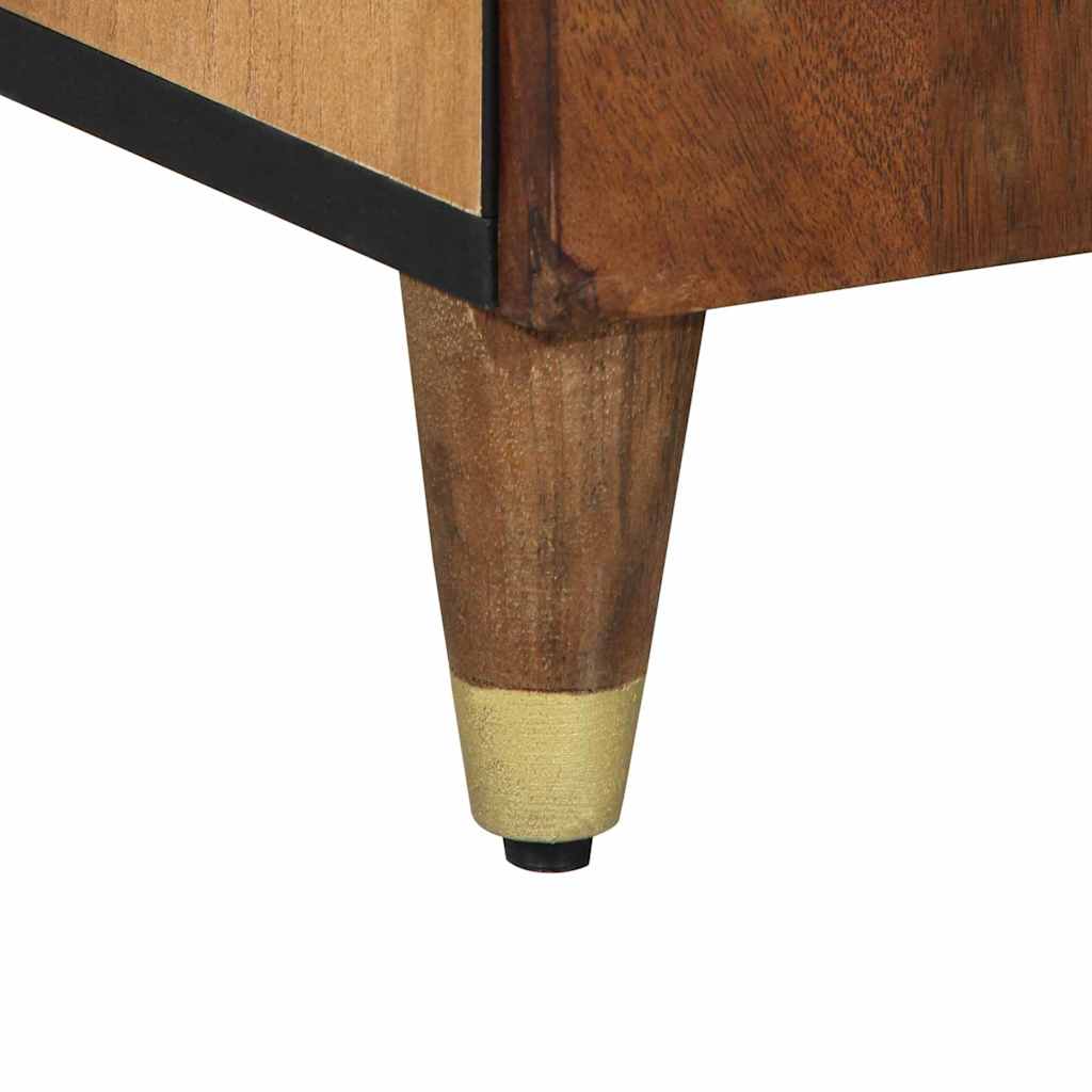 Sideboard with Shelf Brown 60 x 33.5 x 75 cm Solid Mango wood