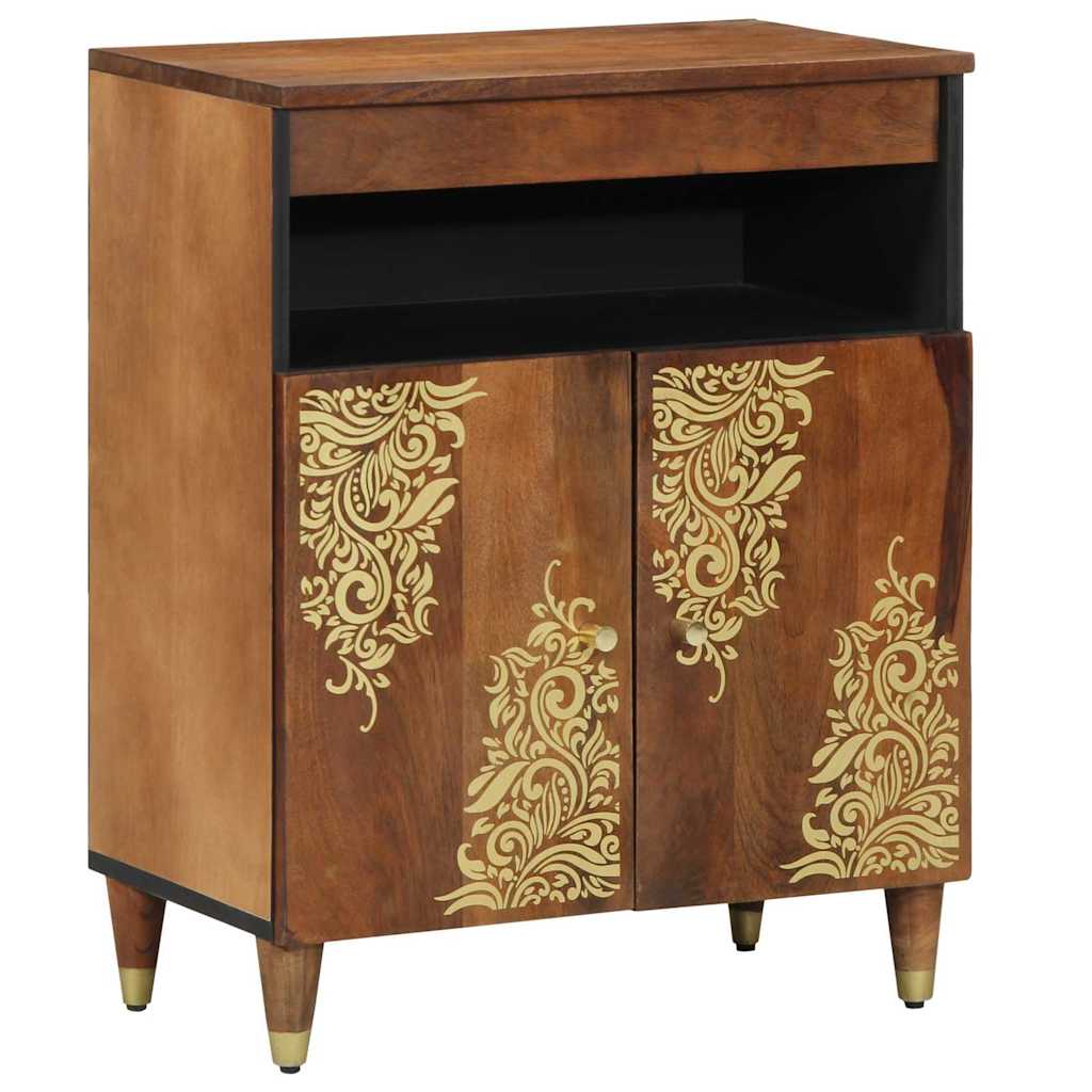 Sideboard with Shelf Brown 60 x 33.5 x 75 cm Solid Mango wood
