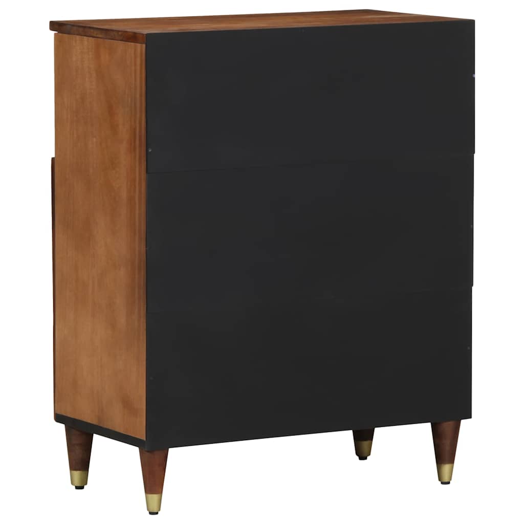 Sideboard with Shelf Brown 60 x 33.5 x 75 cm Solid Mango wood
