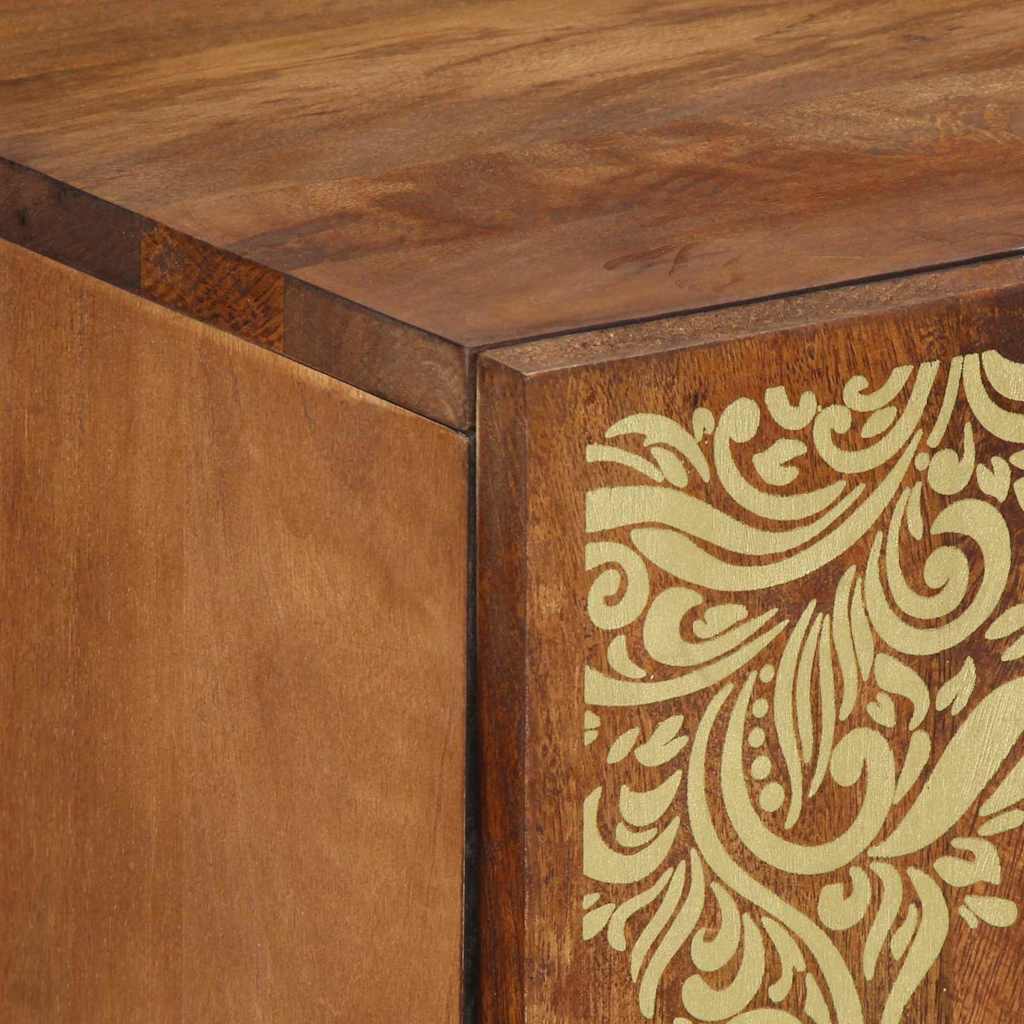 Sideboard with Shelf Brown 60 x 33 x 75 cm Solid Mango wood