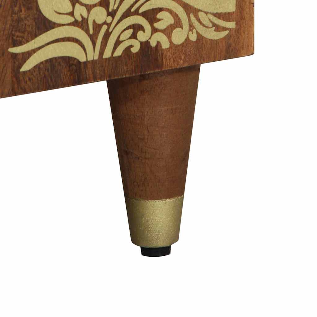 Sideboard with Shelf Brown 60 x 33 x 75 cm Solid Mango wood