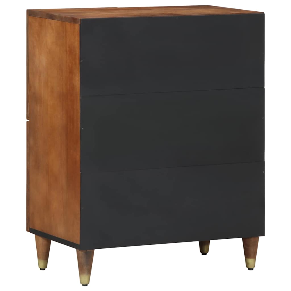 Sideboard with Shelf Brown 60 x 33 x 75 cm Solid Mango wood