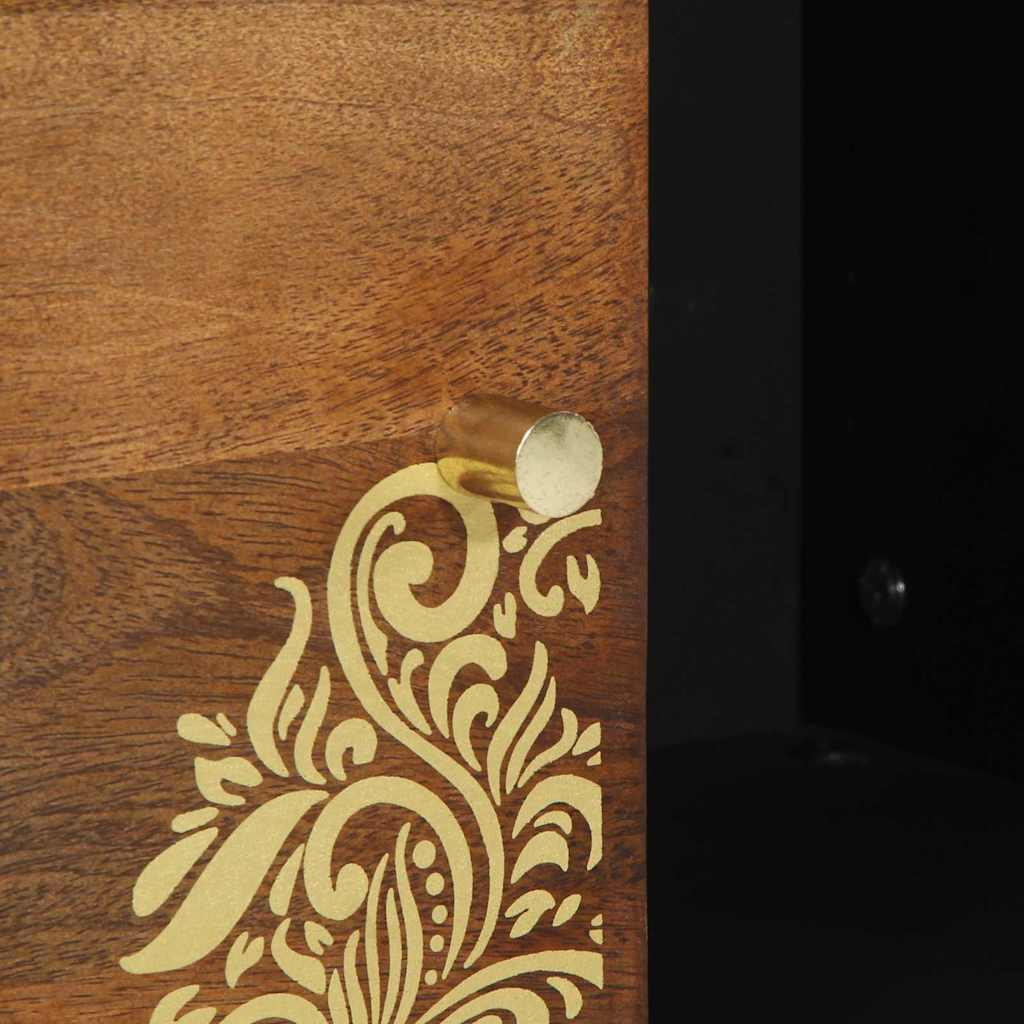 Sideboard with Shelf Brown 80 x 33.5 x 75 cm Solid Mango wood