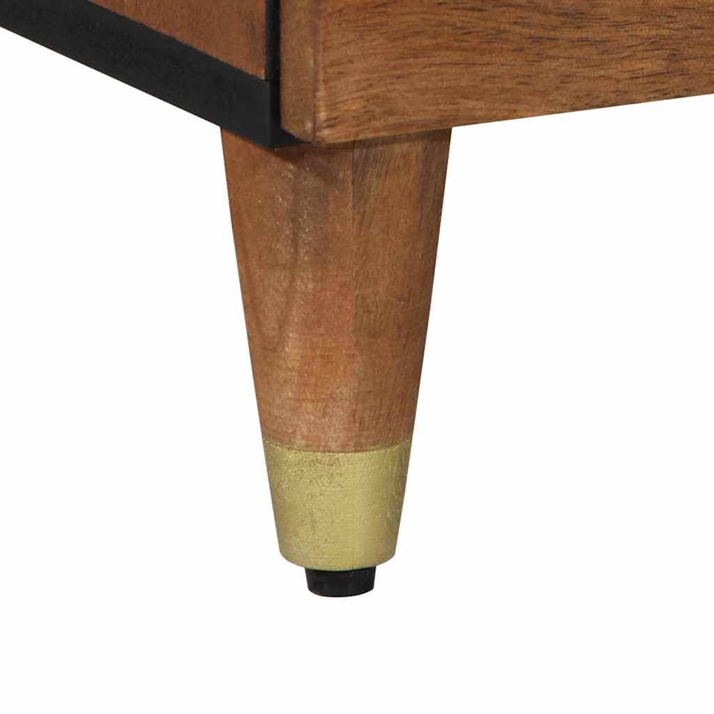 Sideboard with Shelf Brown 80 x 33.5 x 75 cm Solid Mango wood