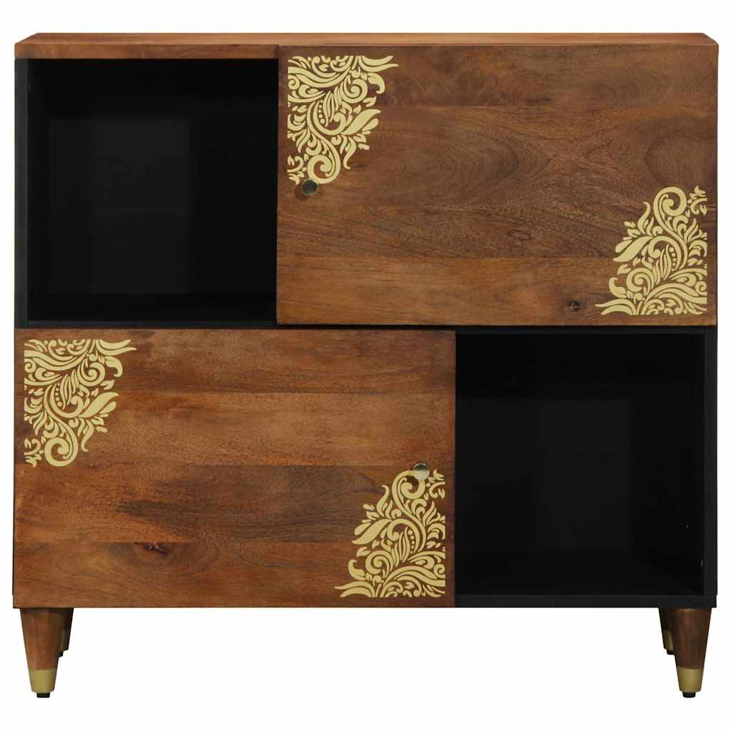 Sideboard with Shelf Brown 80 x 33.5 x 75 cm Solid Mango wood