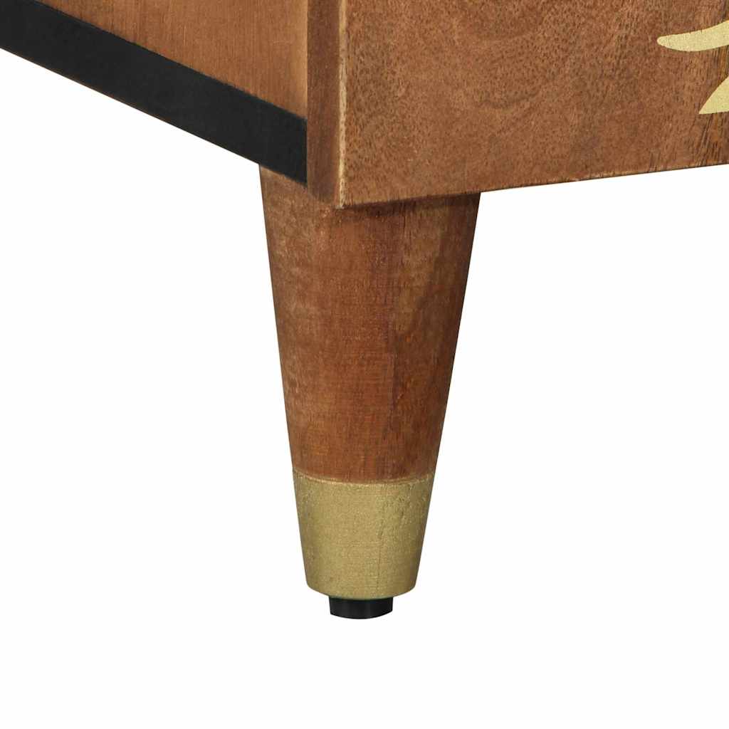 Sideboard with Shelf Brown 90 x 33.5 x 75 cm Solid Mango wood