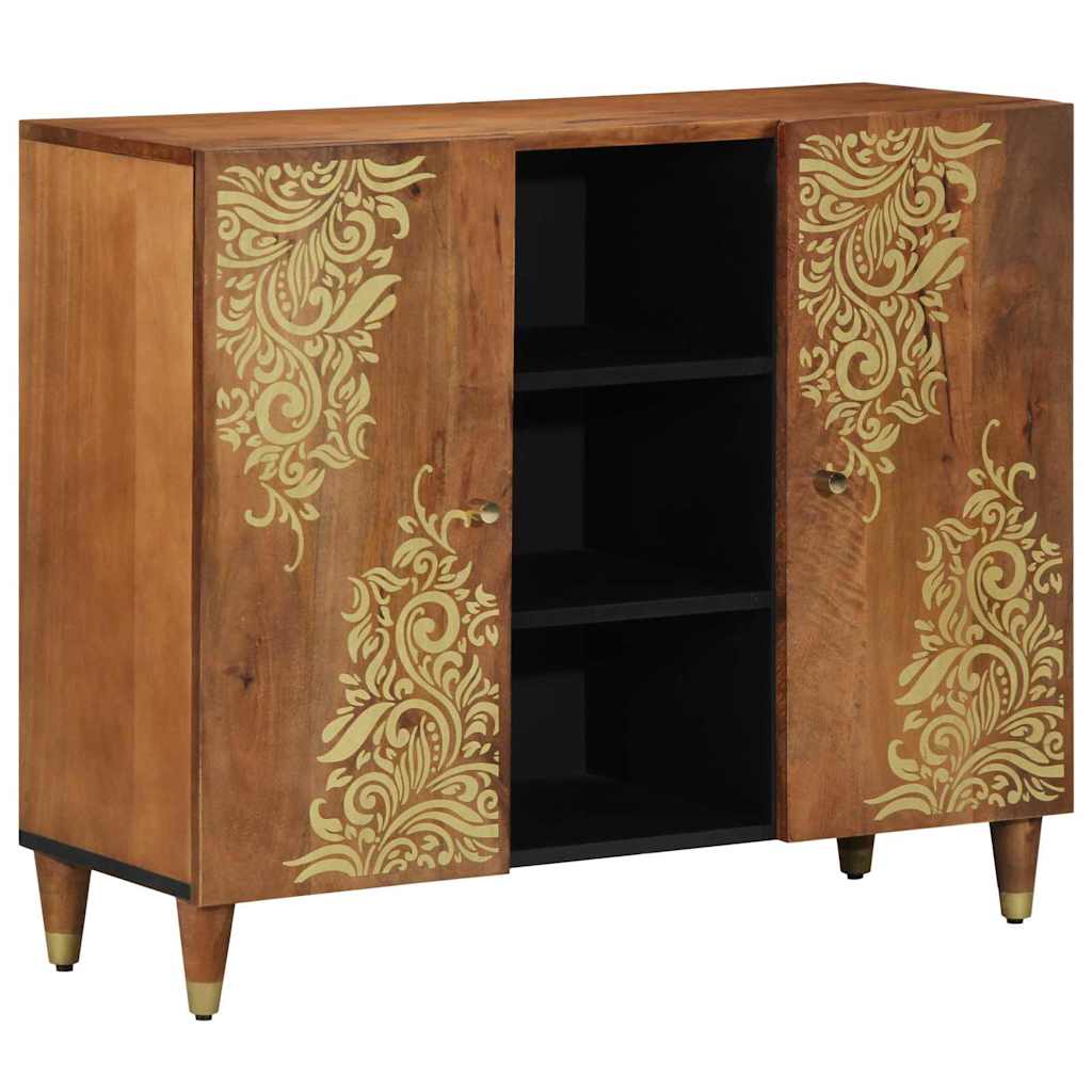 Sideboard with Shelf Brown 90 x 33.5 x 75 cm Solid Mango wood