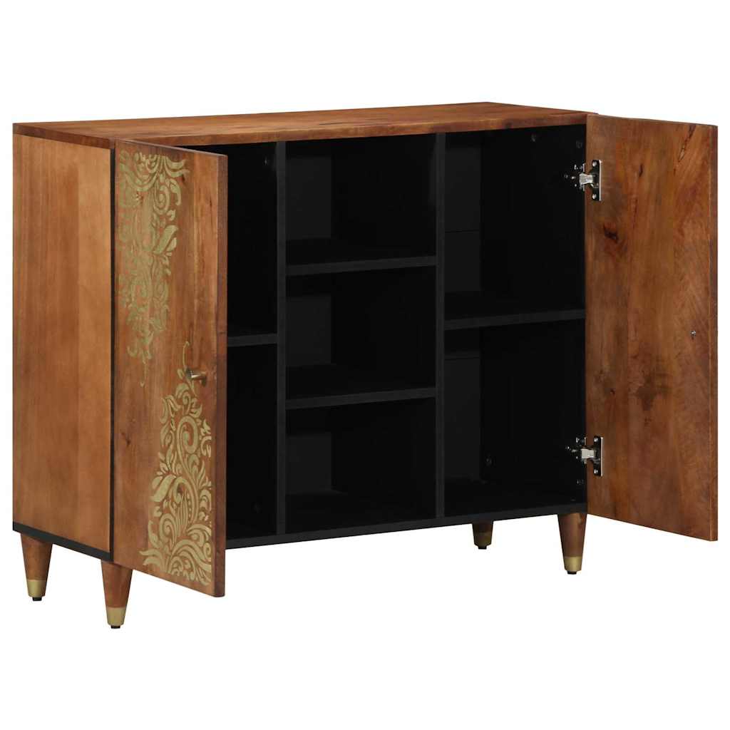 Sideboard with Shelf Brown 90 x 33.5 x 75 cm Solid Mango wood
