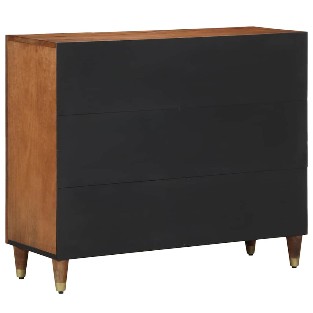 Sideboard with Shelf Brown 90 x 33.5 x 75 cm Solid Mango wood
