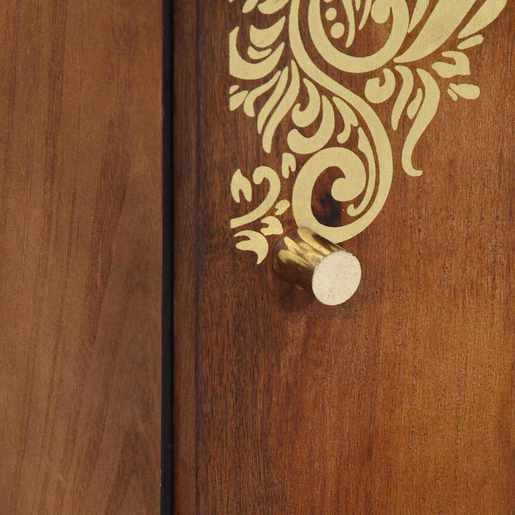 Highboard with Drawer Brown 40 x 33.5 x 110 cm Solid Mango wood