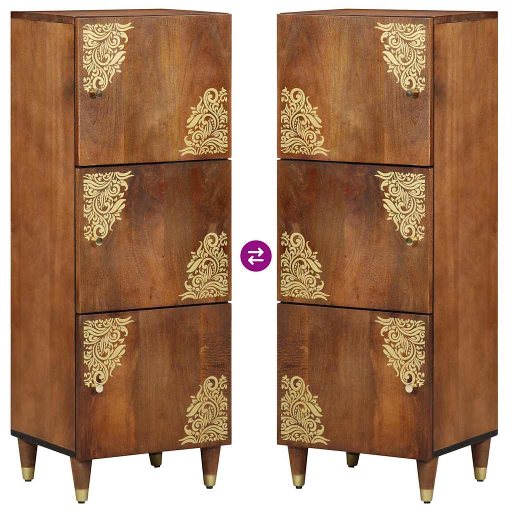 Highboard with Drawer Brown 40 x 33.5 x 110 cm Solid Mango wood