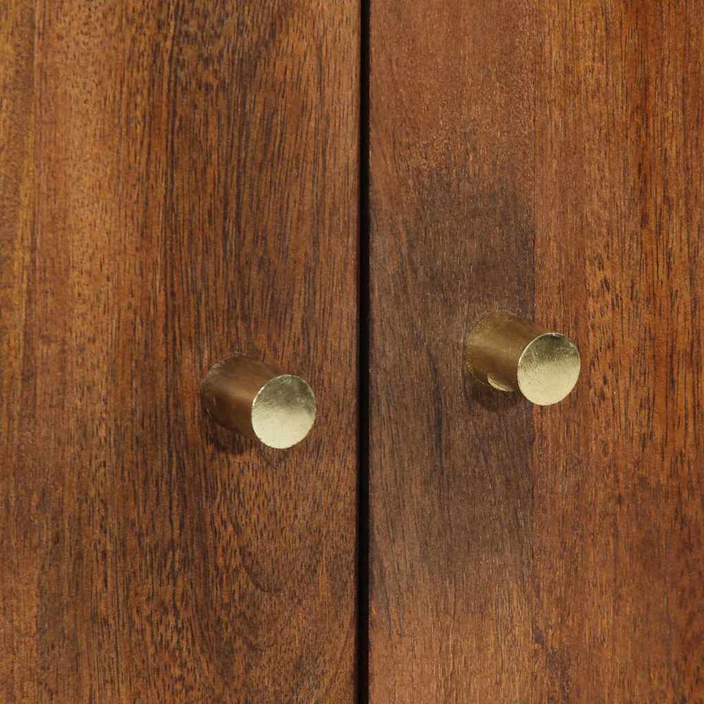 Highboard with Shelf Brown 60 x 33.5 x 100 cm Solid Mango wood