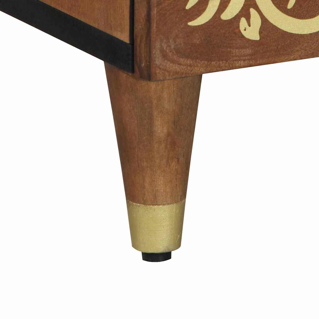 Highboard with Shelf Brown 60 x 33.5 x 100 cm Solid Mango wood