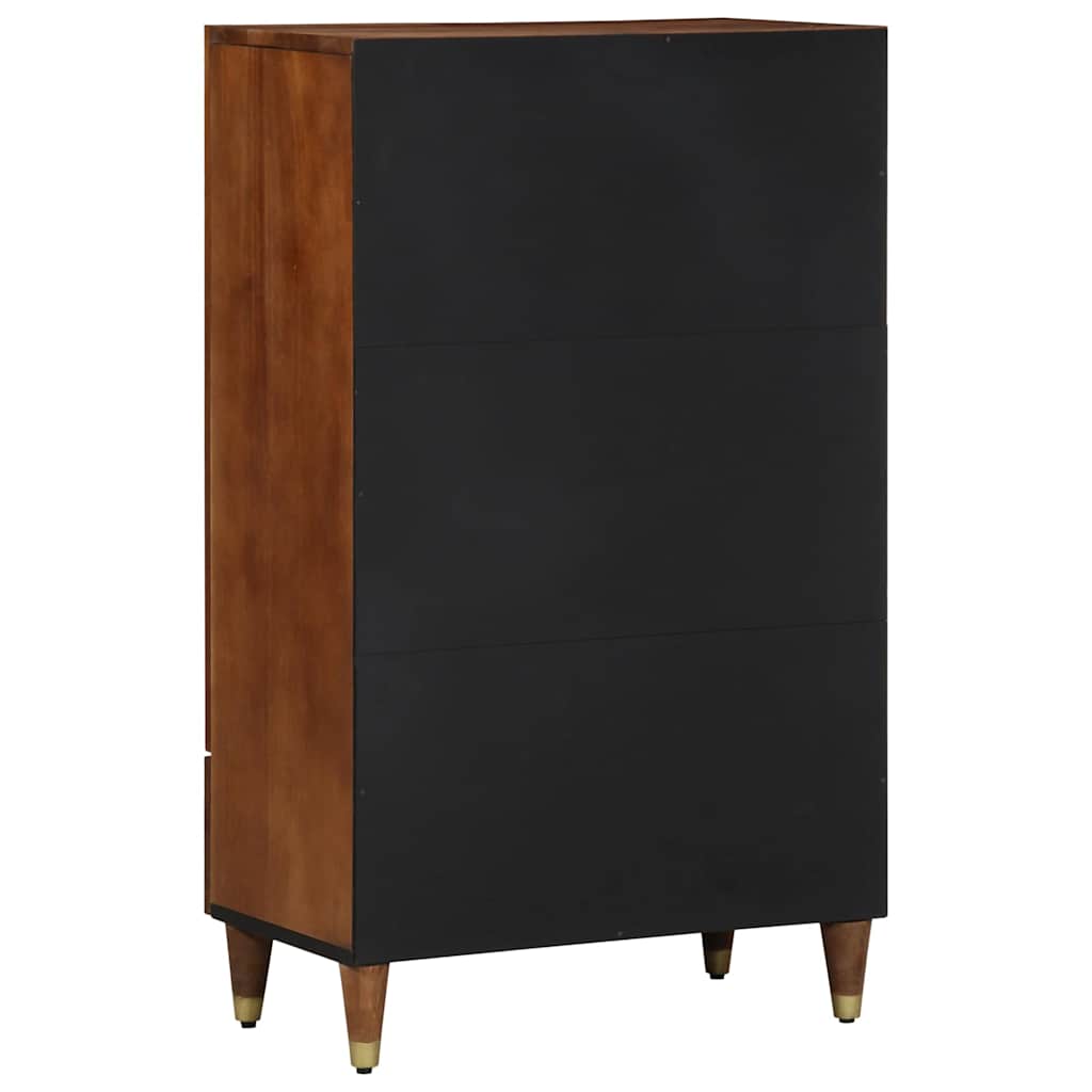 Highboard with Shelf Brown 60 x 33.5 x 100 cm Solid Mango wood