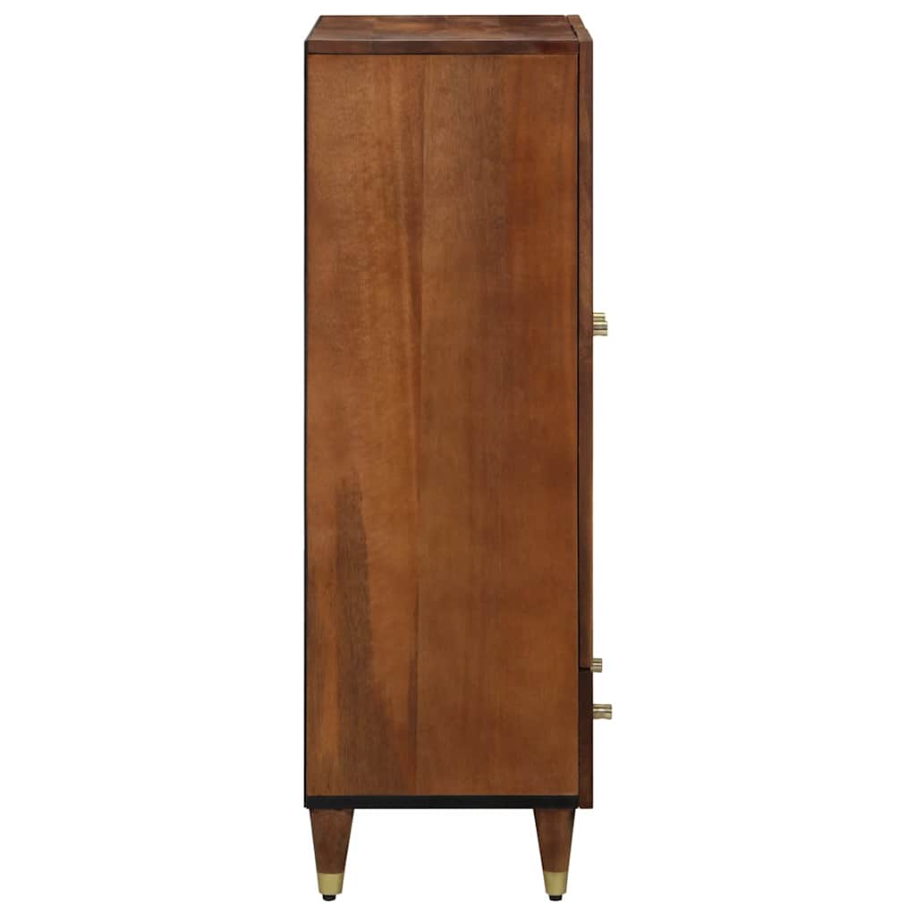 Highboard with Shelf Brown 60 x 33.5 x 100 cm Solid Mango wood