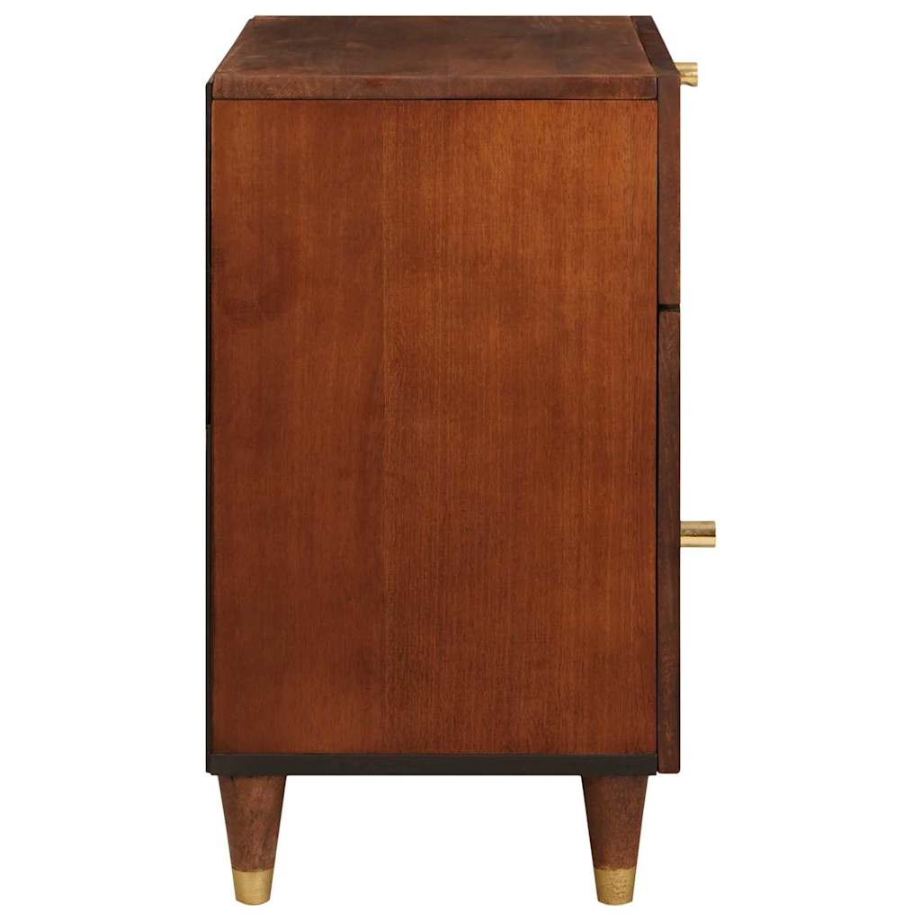 Bedside Tables Brown 50 x 33 x 60 cm Cane and solid mango wood