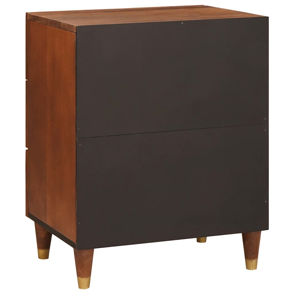 Bedside Tables Brown 50 x 33 x 60 cm Cane and solid mango wood