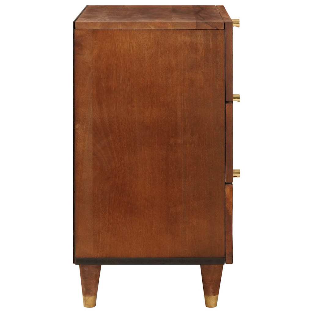 Bedside Tables Brown 50 x 33 x 60 cm Cane and solid mango wood