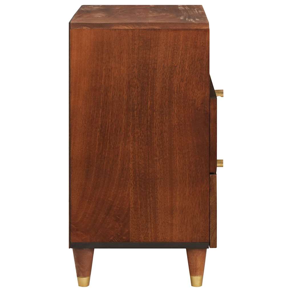 Bedside Tables Brown 50 x 33 x 60 cm Cane and solid mango wood