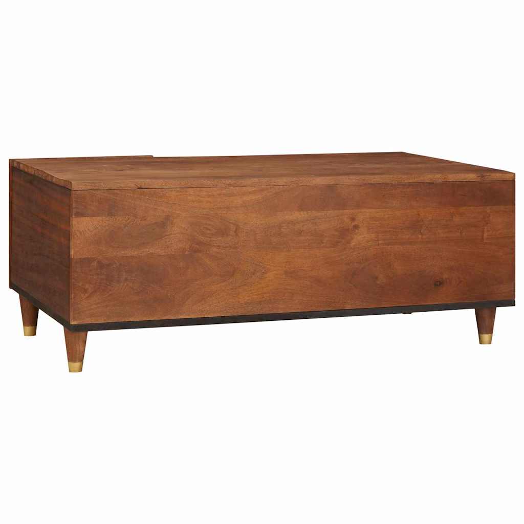Coffee Tables Brown 100 x 54 x 40 cm Cane and solid mango wood