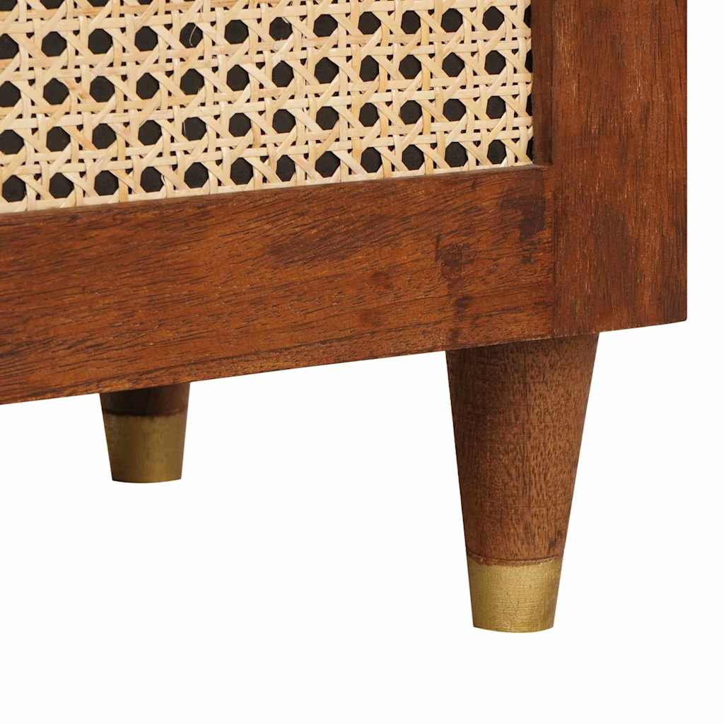 Sideboard Brown 40 x 33.5 x 75 cm Cane and solid mango wood