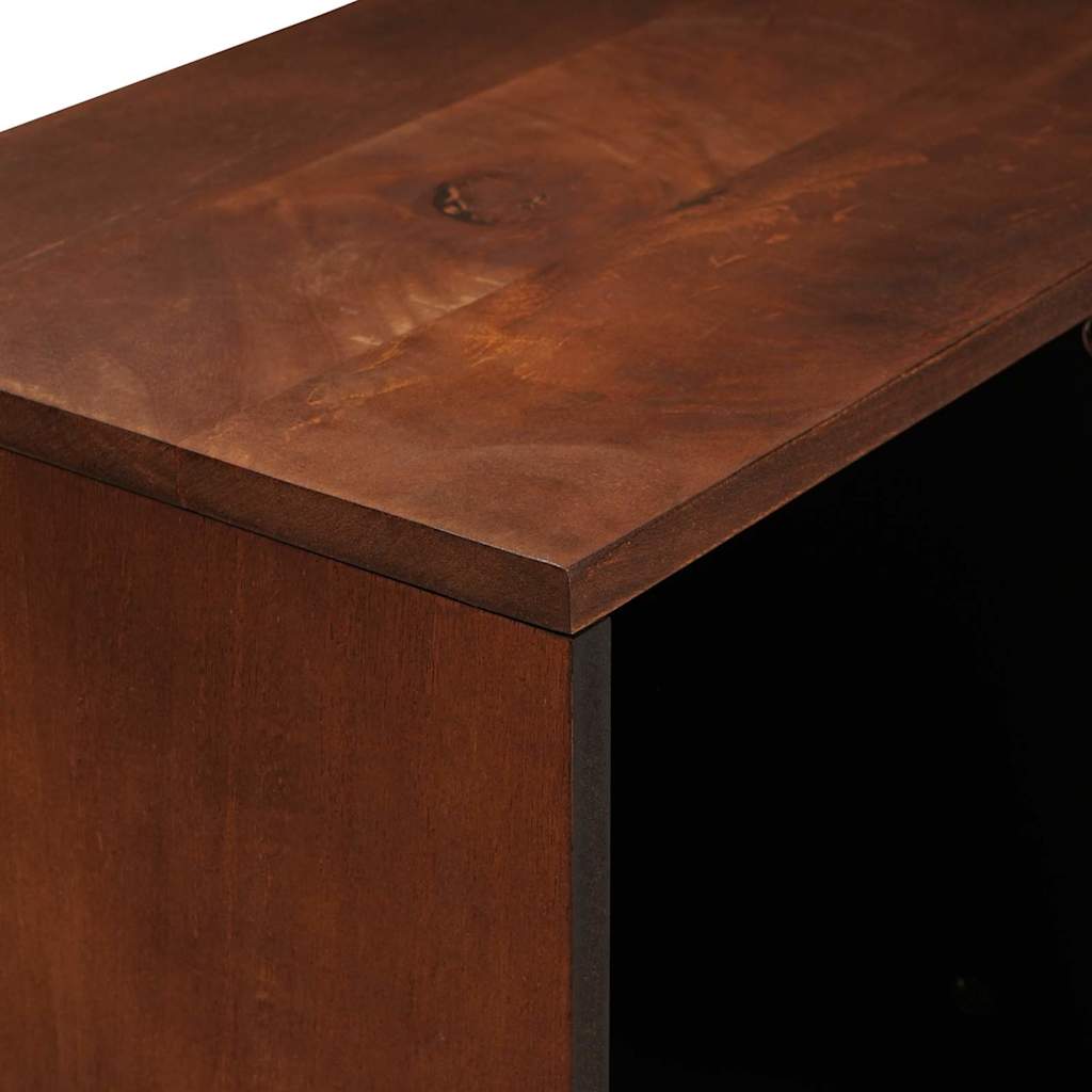 Sideboard Brown 80 x 33.5 x 75 cm Cane and solid mango wood