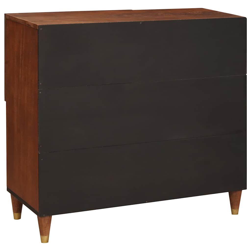 Sideboard Brown 80 x 33.5 x 75 cm Cane and solid mango wood