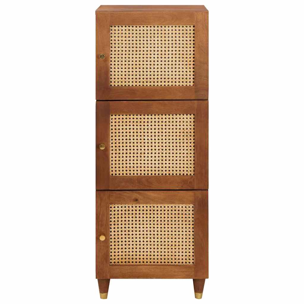 High board Brown 40 x 33.5 x 110 cm Cane and solid mango wood