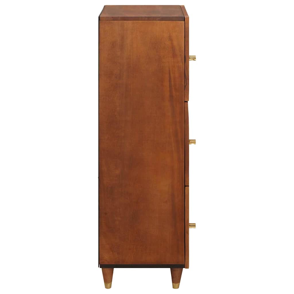High board Brown 40 x 33.5 x 110 cm Cane and solid mango wood