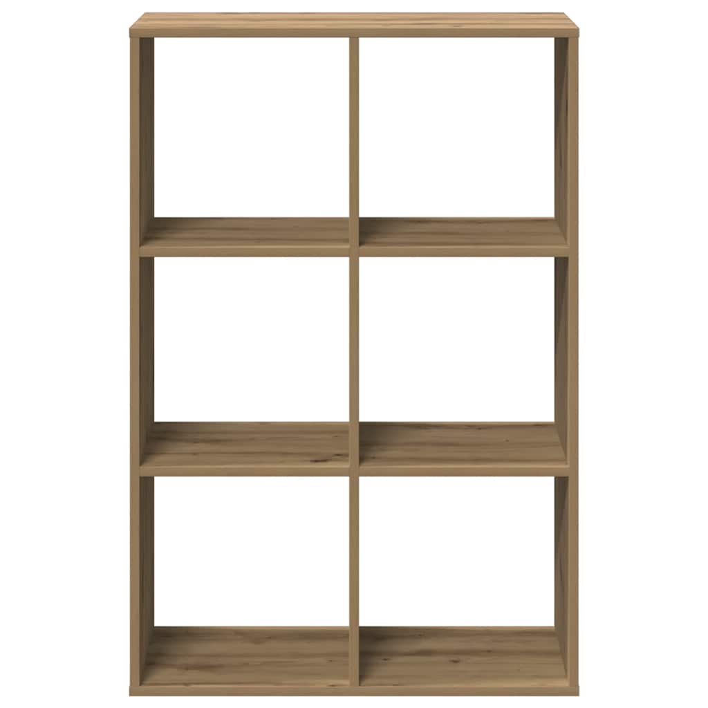 Room Divider Bookcase Artisan Oak 69.5x29x103.5 cm Engineered Wood