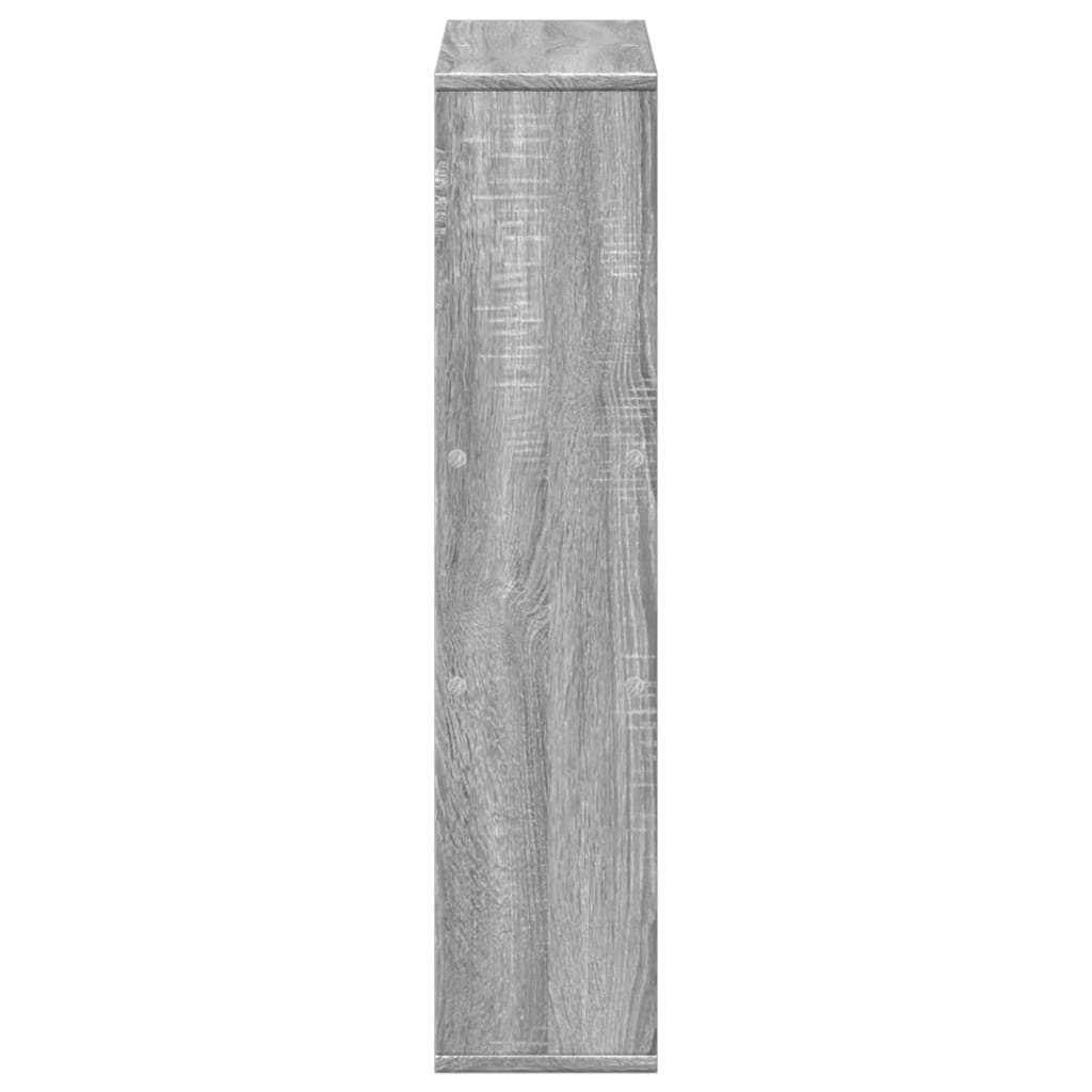 Bookcase Grey Sonoma 63x20x90 cm Engineered Wood