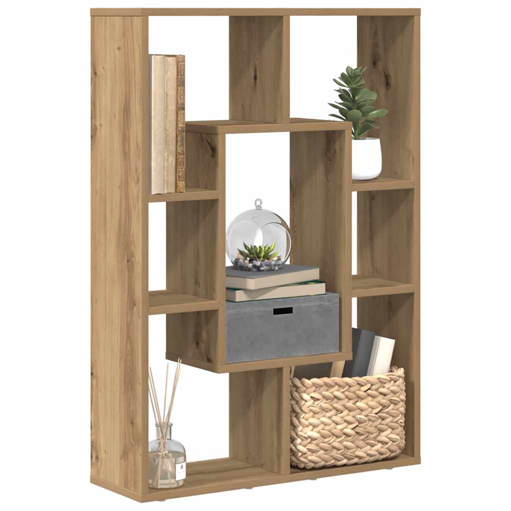 Bookcase Artisian Oak 63x20x90 cm Engineered Wood