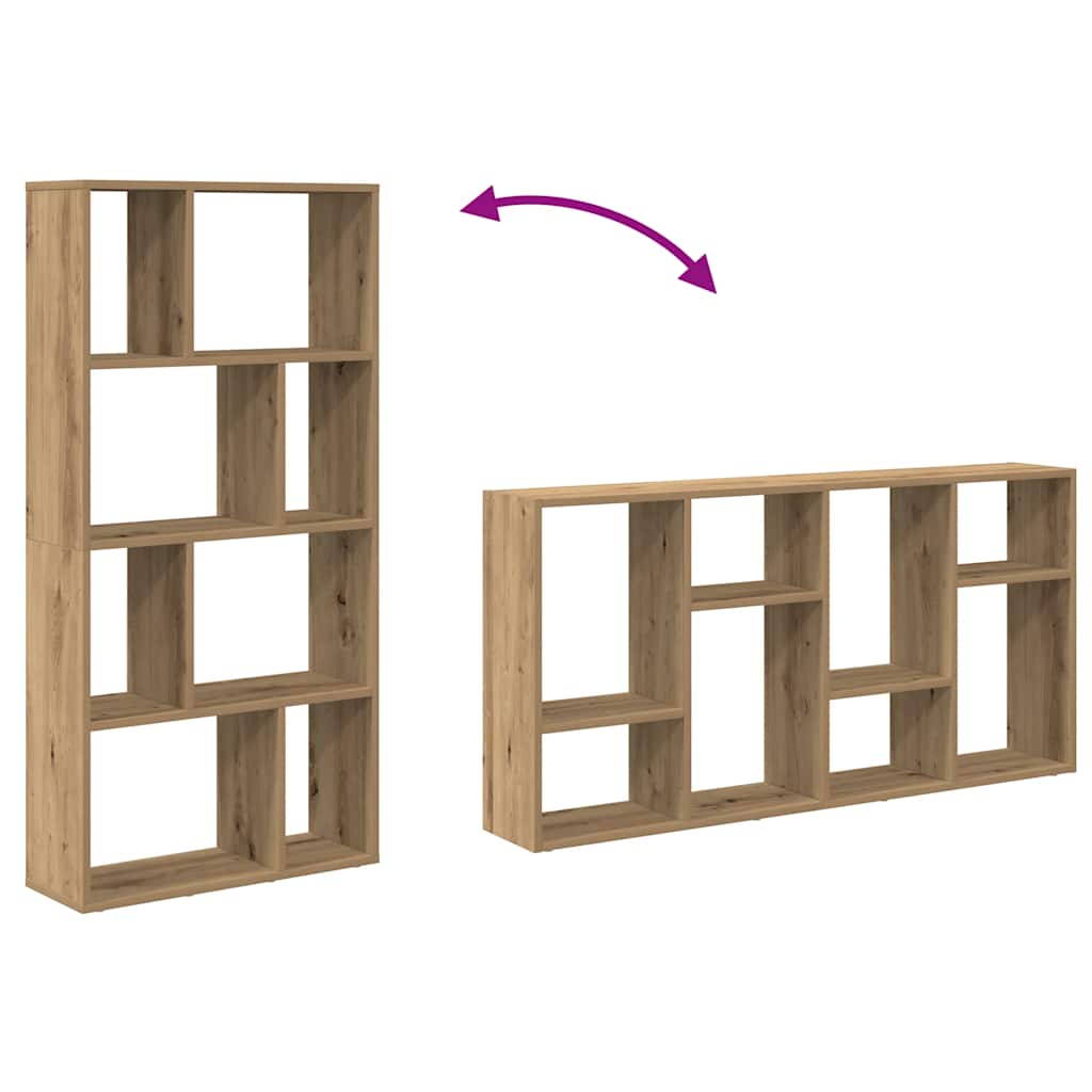 Bookcase Artisian Oak 60x20x120 cm Engineered Wood