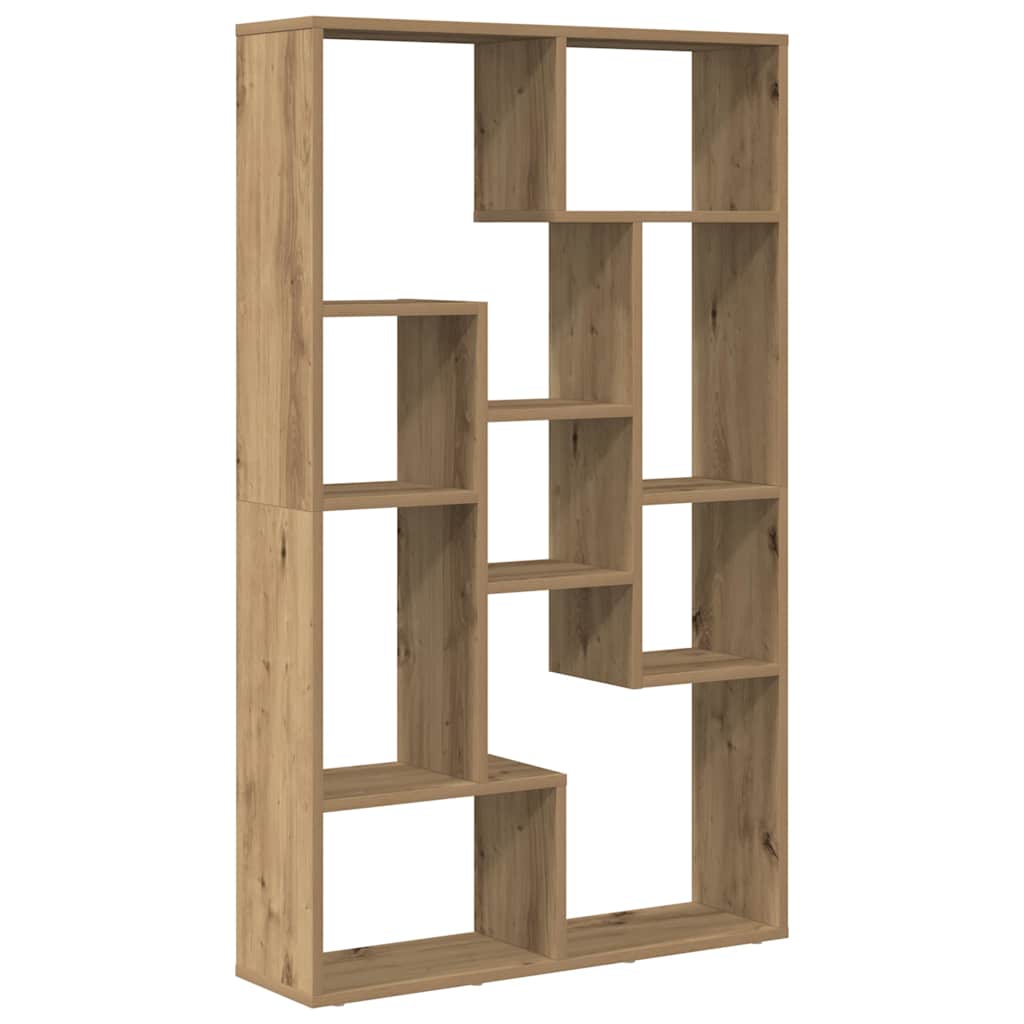 Bookcase Artisian Oak 72x20x120 cm Engineered Wood