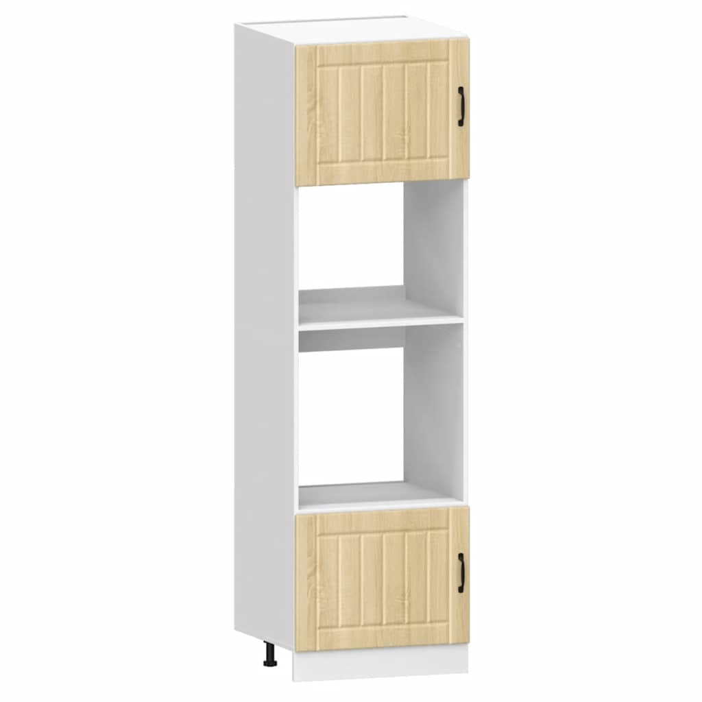 7 Piece Kitchen Cabinet Set Lucca Sonoma Oak Engineered Wood