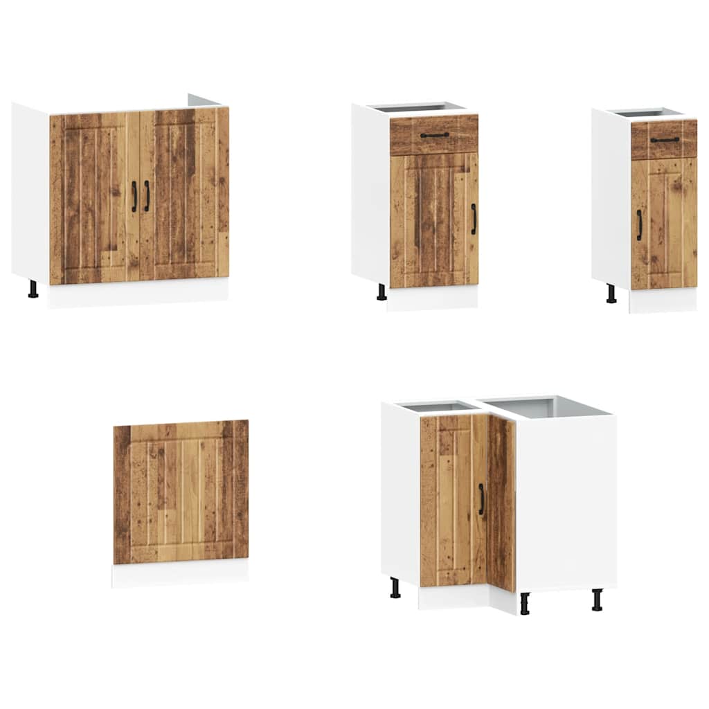 11 Piece Kitchen Cabinet Set Kalmar Old Wood Engineered Wood