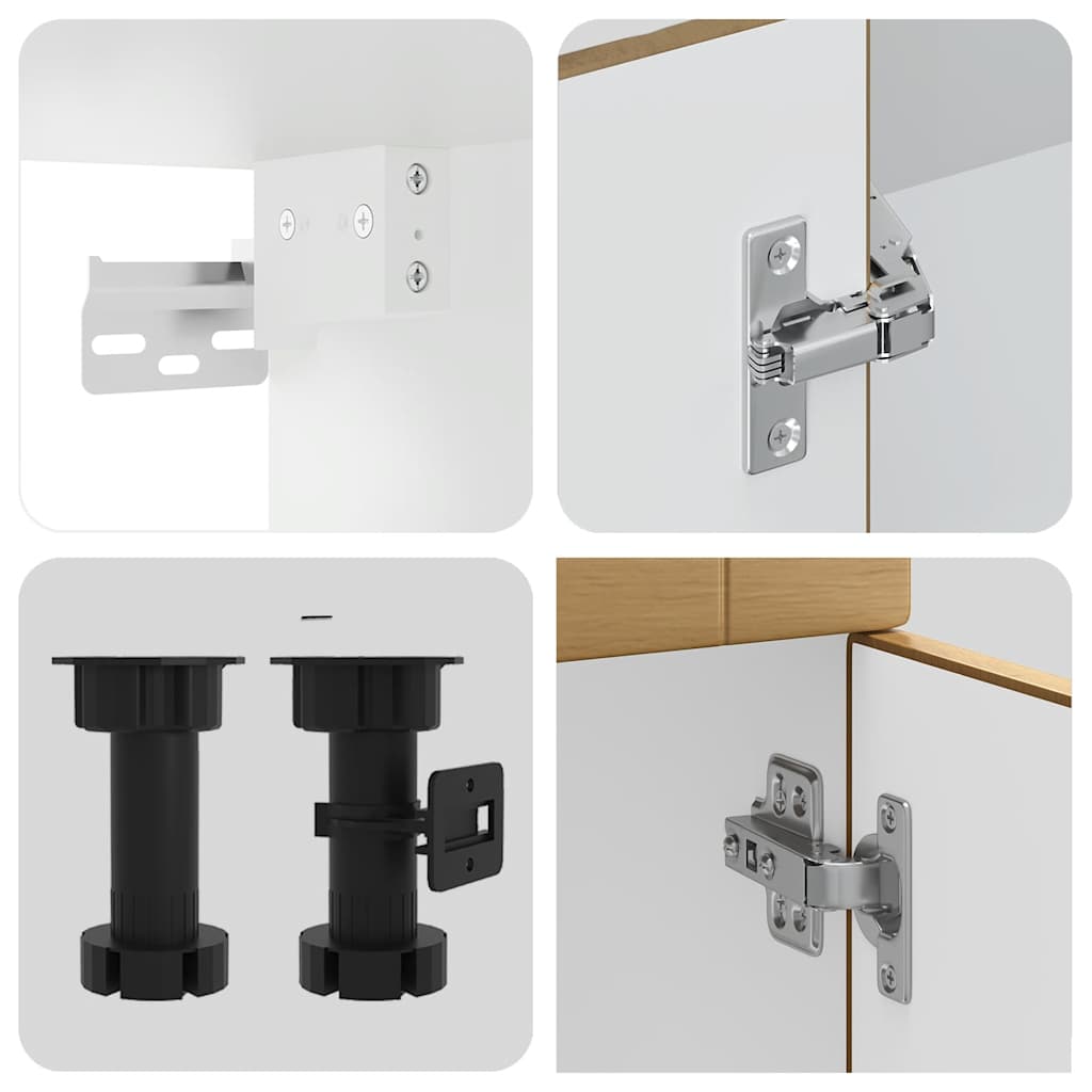 14 Piece Kitchen Cabinet Set Porto Artisan Oak Engineered Wood