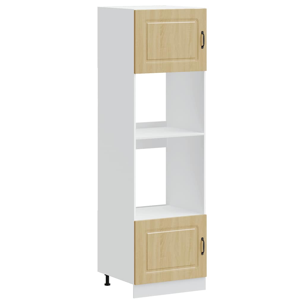 Oven Cabinets 2 pcs Kalmar Sonoma Oak Engineered Wood