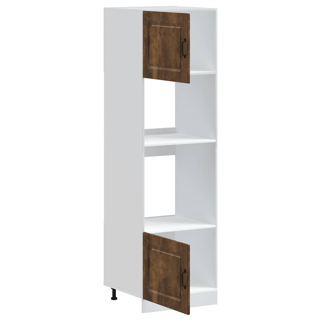 Oven Cabinets 2 pcs Kalmar Smoked Oak Engineered Wood