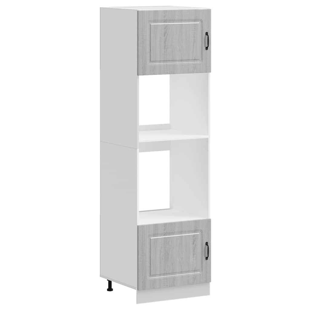 Oven Cabinets 2 pcs Kalmar Grey Sonoma Engineered Wood