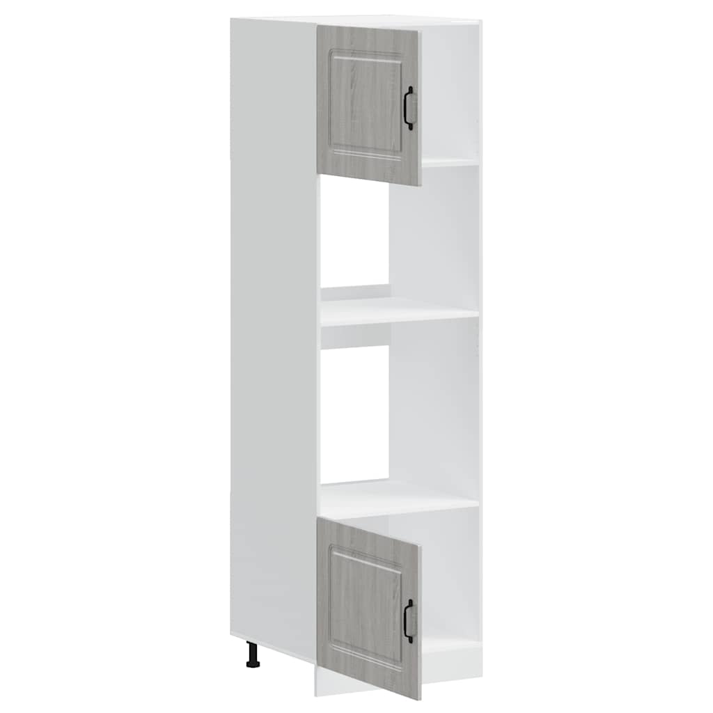 Oven Cabinets 2 pcs Kalmar Grey Sonoma Engineered Wood