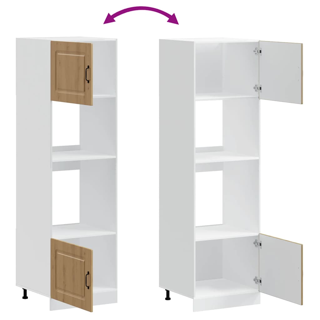 Oven Cabinets 2 pcs Kalmar Artisan Oak Engineered Wood