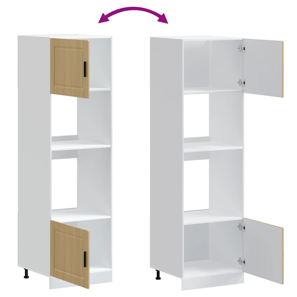 Oven Cabinets 2 pcs Porto Sonoma Oak Engineered Wood