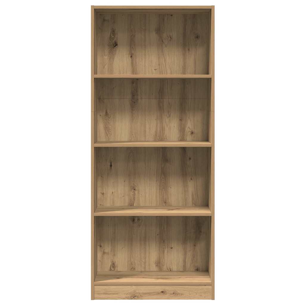 Bookcase Artisian Oak 60x24x143 cm Engineered Wood