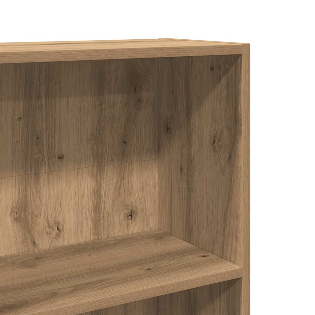 Bookcase Artisian Oak 60x24x176 cm Engineered Wood