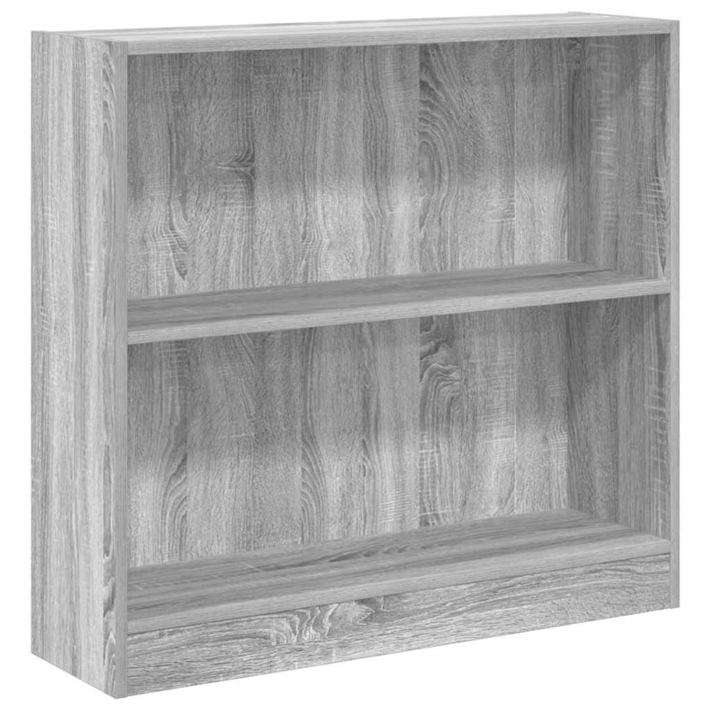 Bookcase Grey Sonoma 80x24x76 cm Engineered Wood