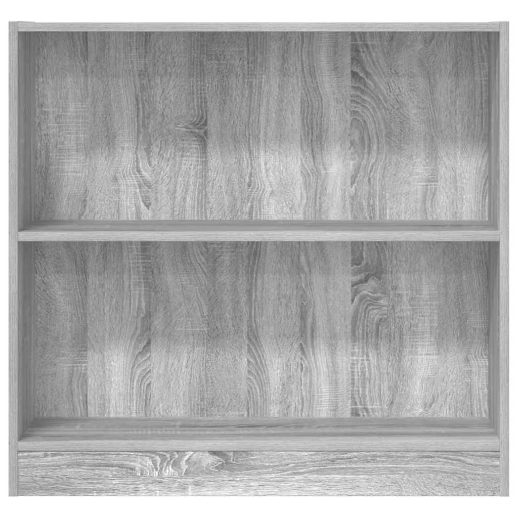 Bookcase Grey Sonoma 80x24x76 cm Engineered Wood